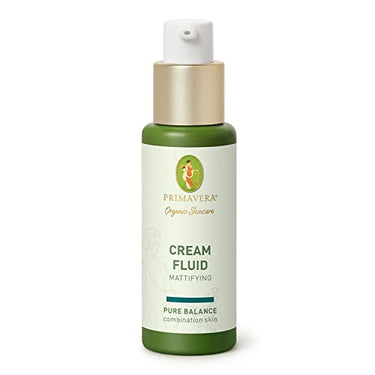 PRIMAVERA Cream Fluid - Mattifying 30 ml - Naturkosmetik - Cremefluid für Ölige Haut und Mischhaut - mattiert und reguliert die Haut - vegan im Sale